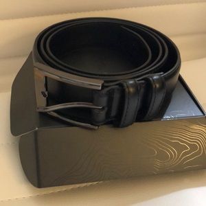 Men's Black All Leather Belt - Brand New size 40